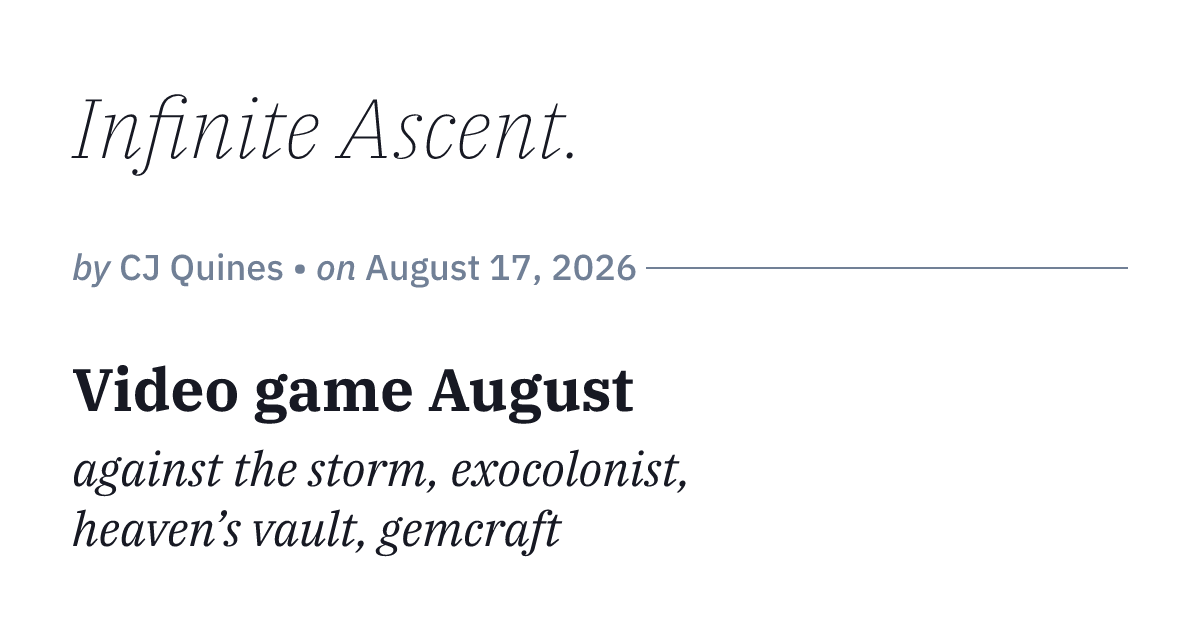 cjquines.com - Video game August